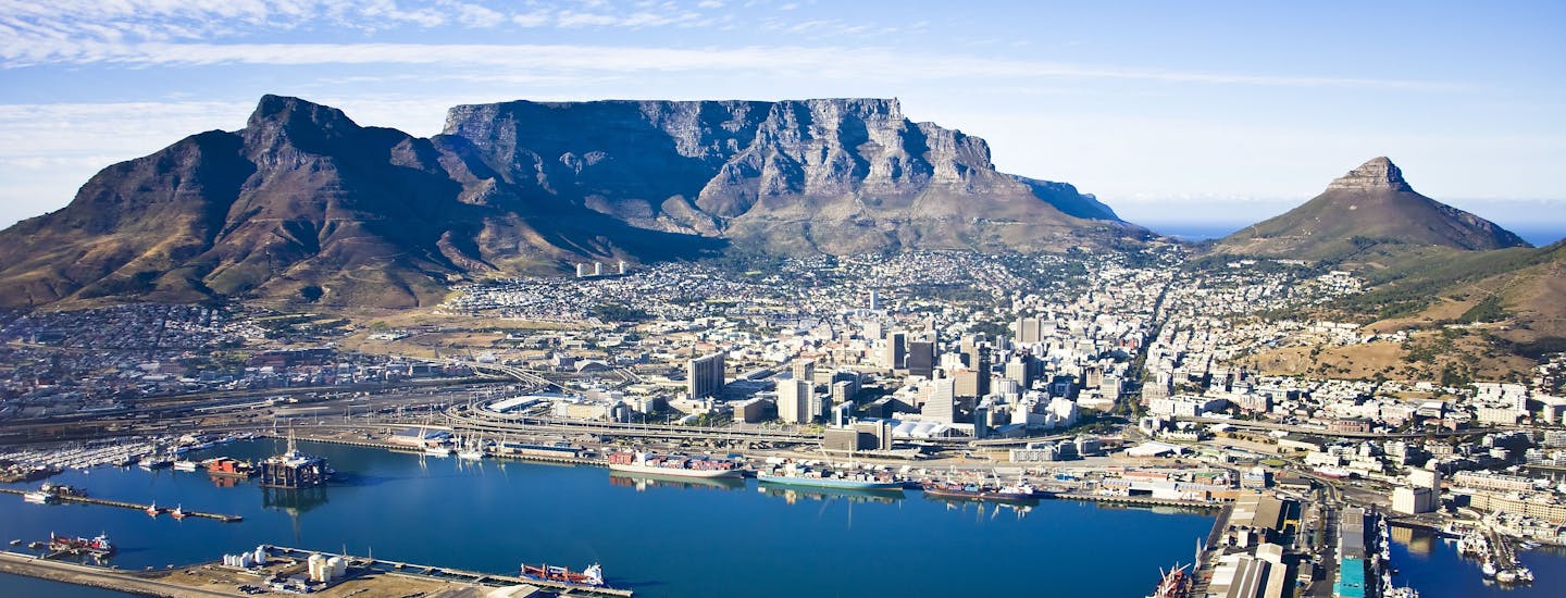 Bybilde over Cape Town, Sør-Afrika