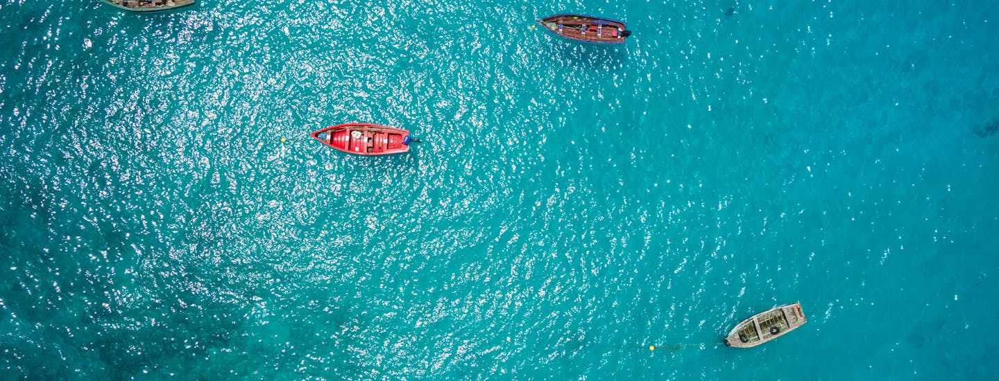 båtar i vattnet Kap Verde