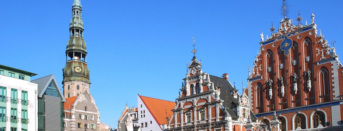 Det gamle torget i Riga, Latvia