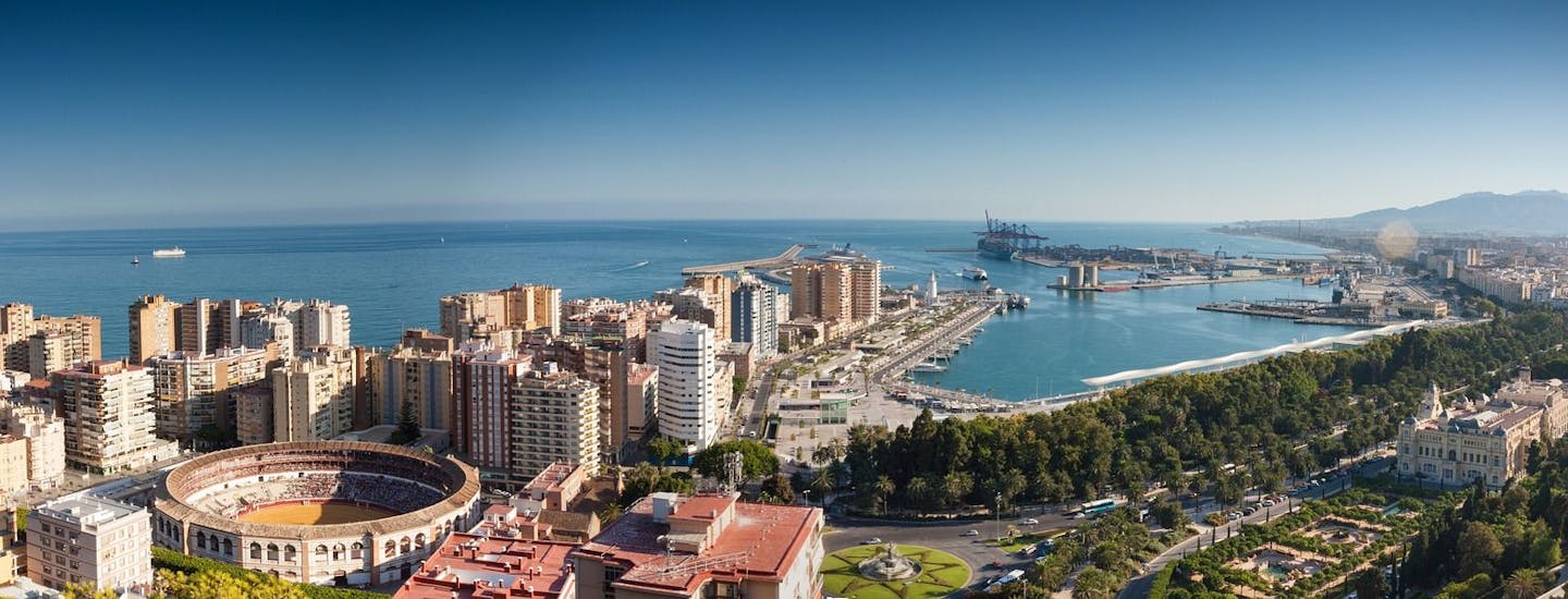 udsigt over Malaga